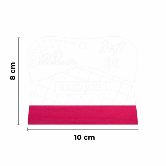 Espátula Para Artesanato Soft 10cm Com Feltro Rosa  Marpax