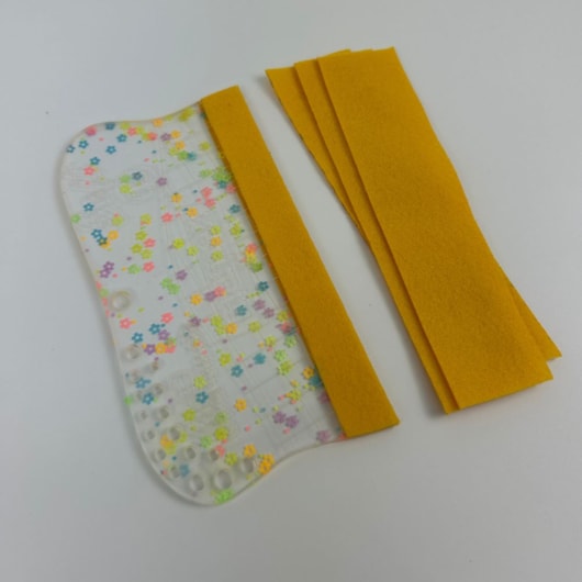 Espátula Para Artesanato Soft 15cm Com Feltro Glitter Flor Marpax