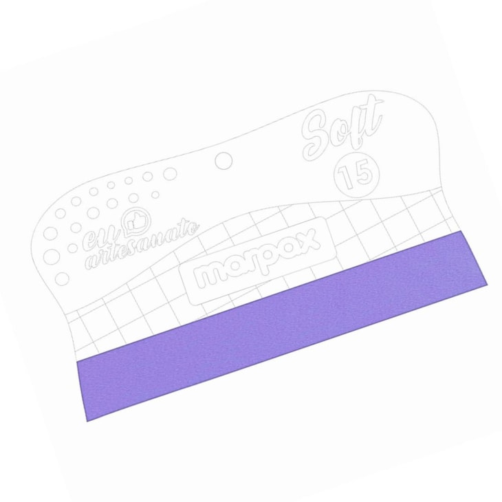Espátula para Artesanato Soft 15cm com Feltro Lilás  Marpax