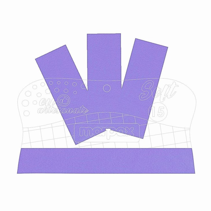 Espátula para Artesanato Soft 15cm com Feltro Lilás  Marpax