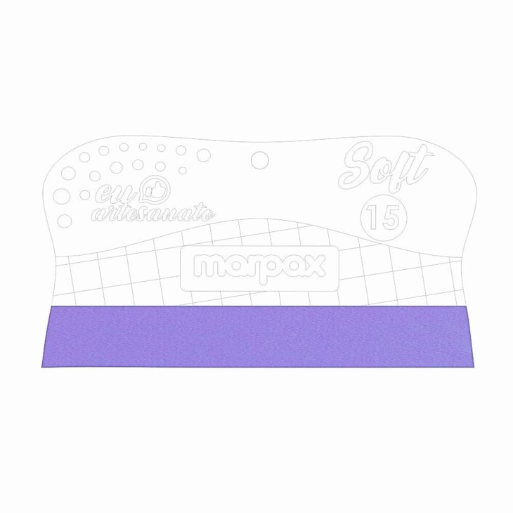 Espátula para Artesanato Soft 15cm com Feltro Lilás  Marpax