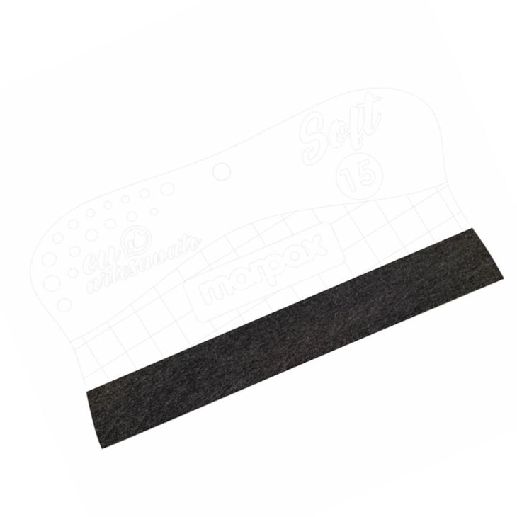 Espátula Para Artesanato Soft 15cm Com Feltro Preto  Marpax