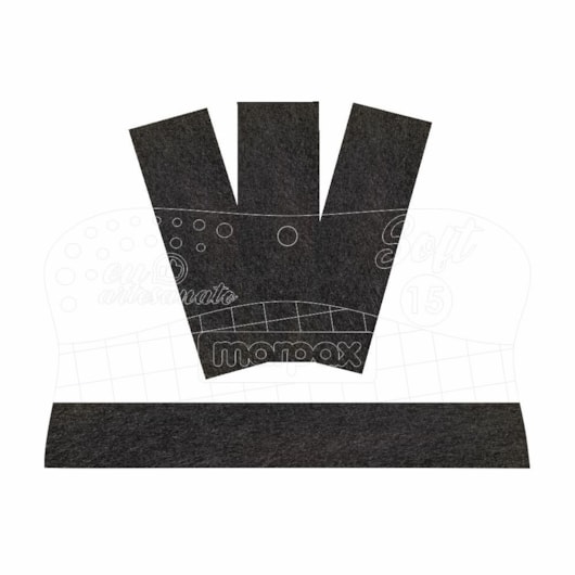 Espátula Para Artesanato Soft 15cm Com Feltro Preto  Marpax