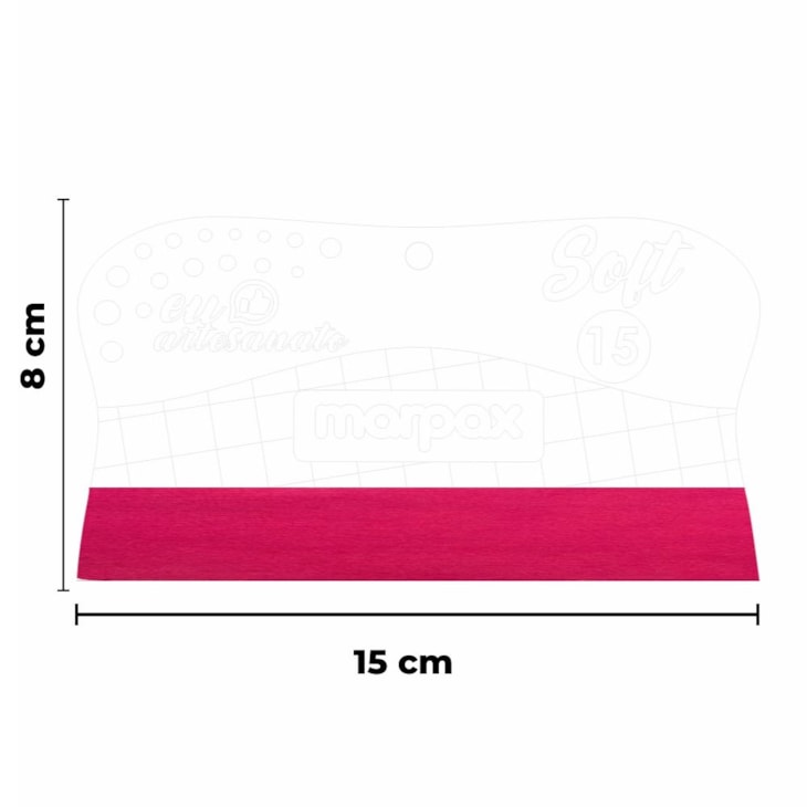 Espátula Para Artesanato Soft 15cm Com Feltro Rosa  Marpax