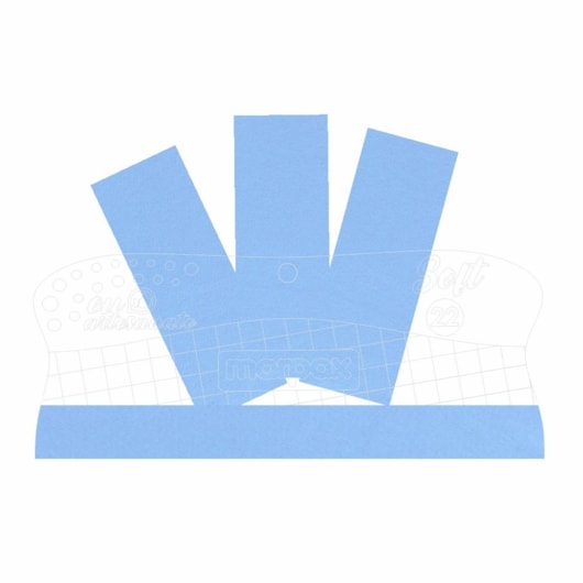 Espátula Para Artesanato Soft 22cm Com Feltro Azul Marpax