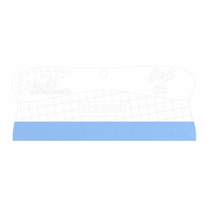 Espátula Para Artesanato Soft 22cm Com Feltro Azul Marpax