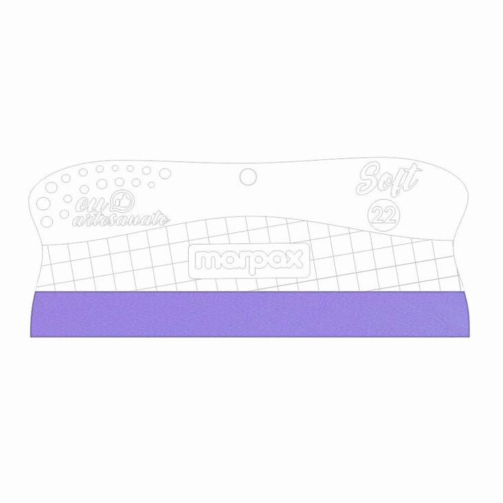Espátula para Artesanato Soft 22cm com Feltro Lilás Marpax