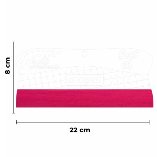Espátula Para Artesanato Soft 22cm Com Feltro  Rosa Marpax