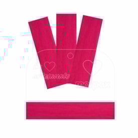 Espátula para Artesanato Transparente com Feltro Rosa Marpax