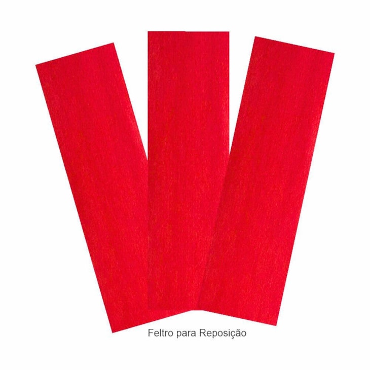 Espátula Para Artesanato Transparente Feltro Vermelho Marpax