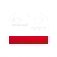 Espátula Para Artesanato Transparente Feltro Vermelho Marpax
