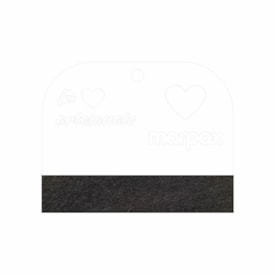 Espatúla Transparente para Artesanato c/ Feltro Preto Marpax