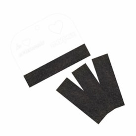 Espatúla Transparente para Artesanato c/ Feltro Preto Marpax