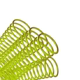 Espiral para Encadernação Amarelo 17mm para 100fls 100un