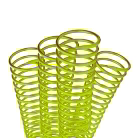 Espiral para Encadernação Amarelo 17mm para 100fls 100un