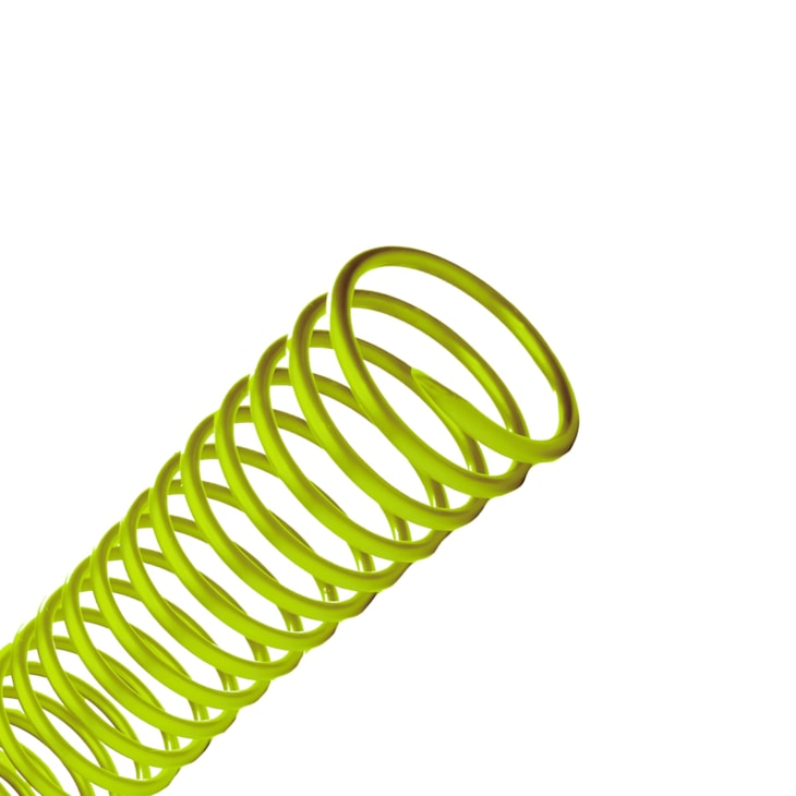 Espiral para Encadernação Amarelo 17mm para 100fls 100un