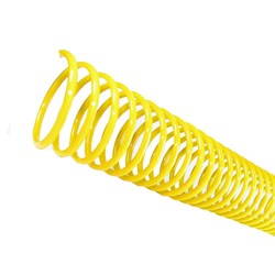 Espiral para Encadernação Amarelo 9 mm para 50 folhas 100un