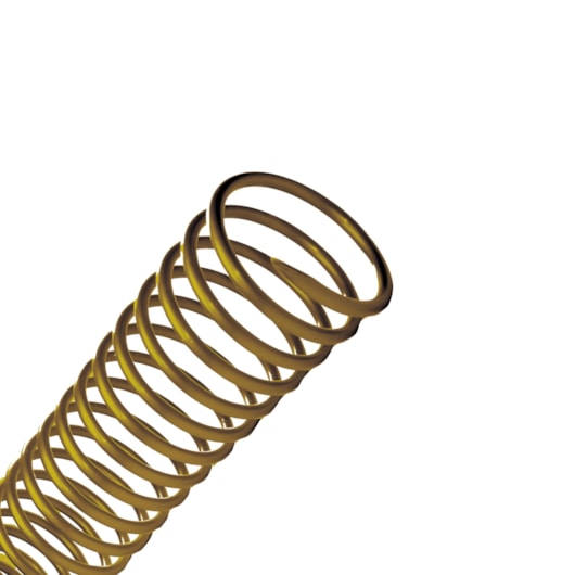 Espiral Para Encadernação Bronze 12mm Para 70 Folhas 100un