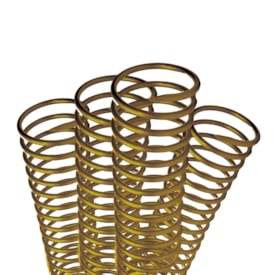 Espiral para Encadernação Bronze 50mm para 450 Folhas 12un