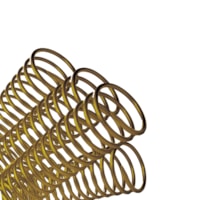 Espiral para Encadernação Bronze 9mm para 50 Folhas 100un