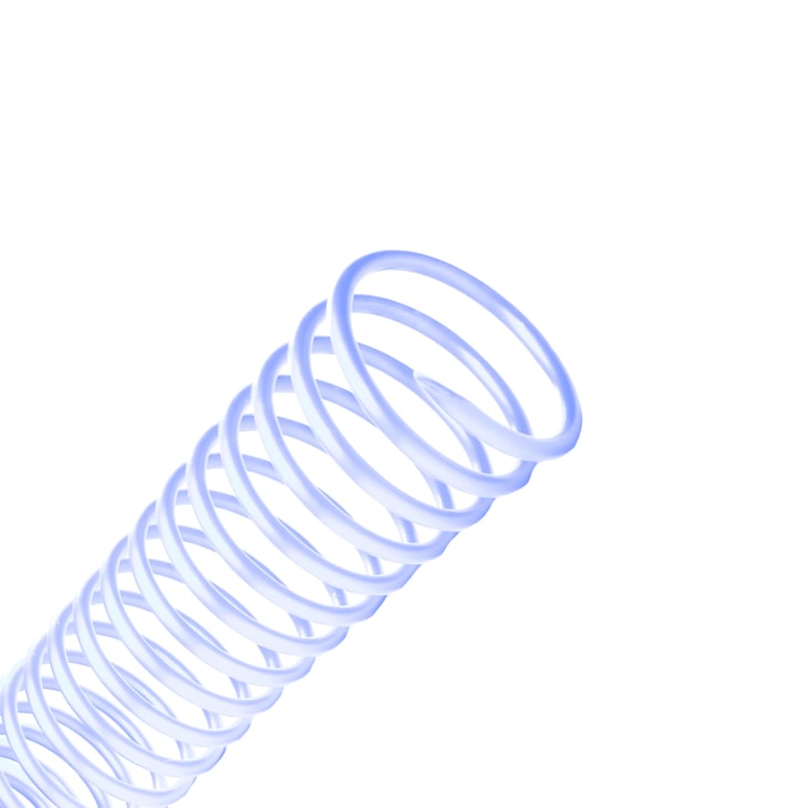 Espiral para Encadernação Cristal 17mm para 100fls 100un