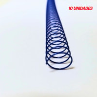 Espiral para Encadernação Metal Azul A4 14mm 85fls 10un