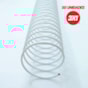 Espiral para Encadernação Metal Branco A4 17MM 100fls 50un