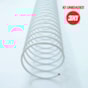 Espiral para encadernação Metal Branco A4 3x1 29mm 10un