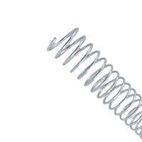 Espiral para Encadernação Metal Prata A4 17mm 100fls 10un