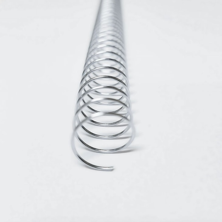 Espiral para Encadernação Metal Prata A4 17MM 100fls 30un