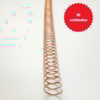 Espiral para Encadernação Metal Rose A4 14mm 6x1 85fls 10un