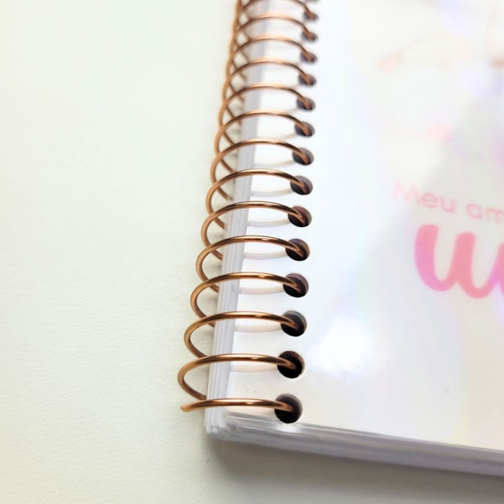 Espiral para Encadernação Metal Rose A4 20mm 6x1 120fls 10un