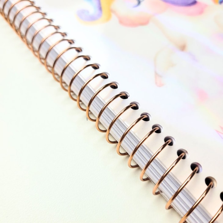 Espiral para Encadernação Metal Rose A4 33mm 6x1 250fls 10un