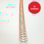 Espiral para Encadernação Metal Rose Gold A4 33MM 6x1 250fls 10un