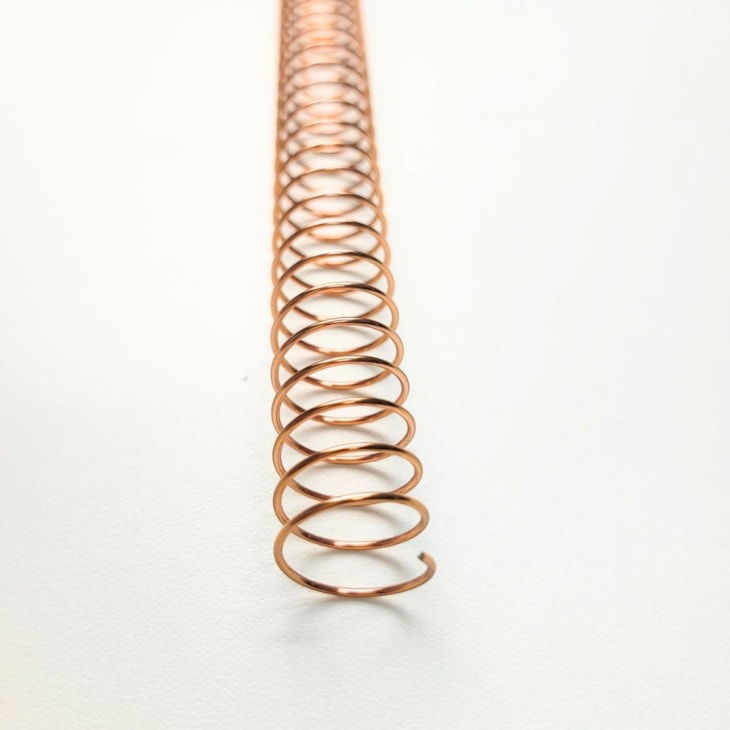 Espiral para Encadernação Metal Rose Gold A4 33MM 6x1 250fls 10un