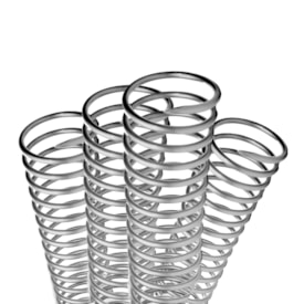 Espiral para Encadernação Prata 12mm para 70 Folhas 100un