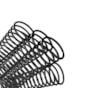 Espiral Para Encadernação Preto 09mm 3x1 Para 50fls 100un