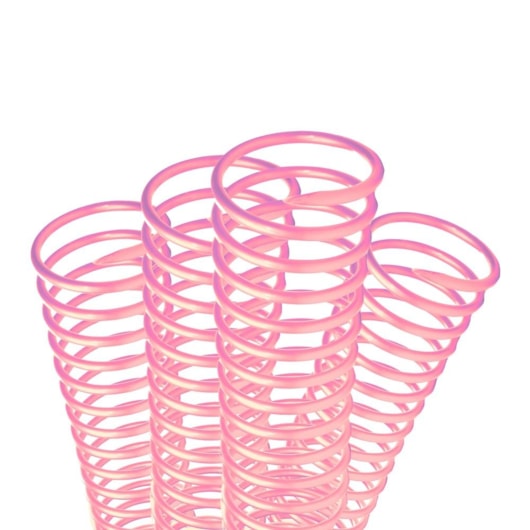 Espiral Para Encadernação Rosa 09mm 3x1 Para 50fls 100un