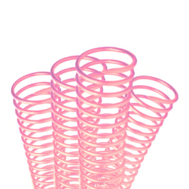 Espiral Para Encadernação Rosa 20mm 3x1 Para 120fls 80un