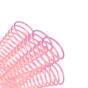 Espiral Para Encadernação Rosa 29mm 3x1 Para 200fls 36un