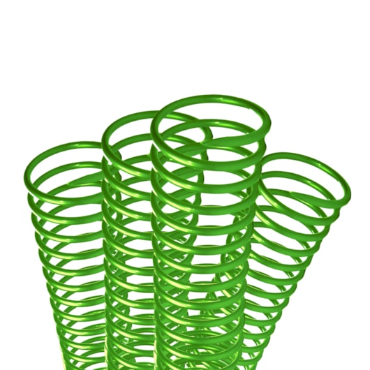 Espiral Para Encadernação Verde 50mm Para 450 Folhas 12un