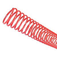 Espiral para Encadernação Vermelho 40mm para 350 folhas 18un