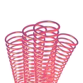 Espiral Para Encadernação Vermelho 45mm Para 400 Folhas 16un