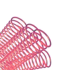 Espiral para Encadernação Vermelho 50mm para 450fls 12un