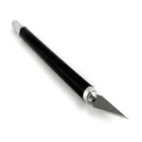 Estilete de Precisão Cabo Plástico Preto 5 Laminas Reposição