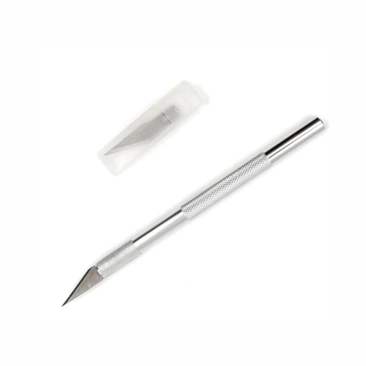 Estilete de Precisão Prata para Artesanato Lanmax 6 Lâminas
