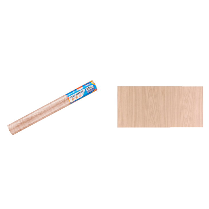 Filme Autoadesivo Decorativo 80mic Madeira Pinus 45cmx10m