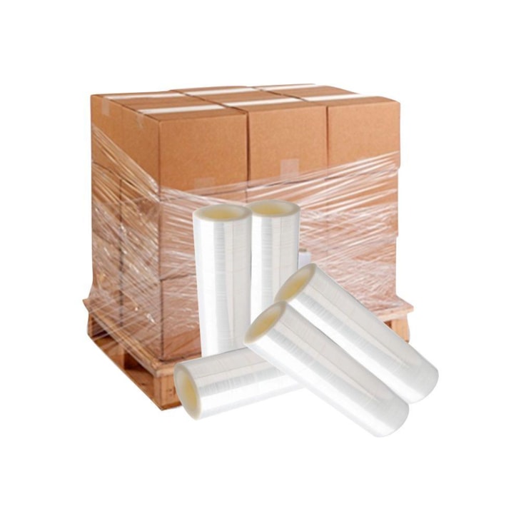 Filme Stretch transparente em Bobina 1kg sem Tubete 01un