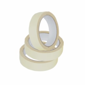 Fita Crepe Fina 18x50 18mm x 50 Metros Super Fitas 01un