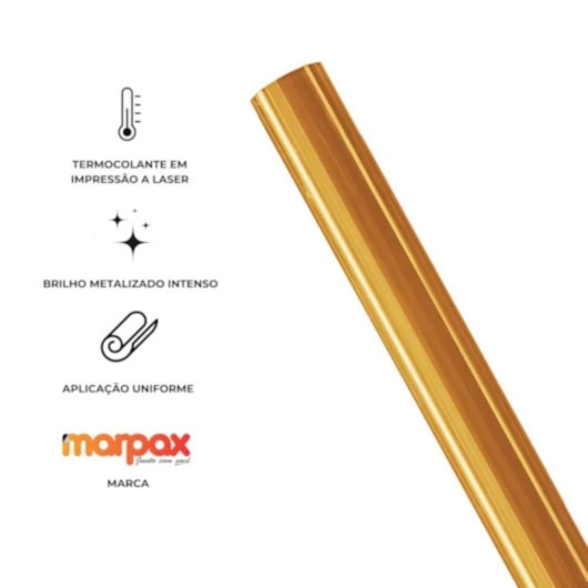 Foil Hot Stamping Dourado 21,5cmX10m Marpax 1un